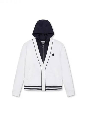 Golf women s layered hooded sweatshirt hoodie spring and fall cardigan WWTBA24605IVX Domestic product GQ0Z24082635987 - WAAC - BALAAN 1