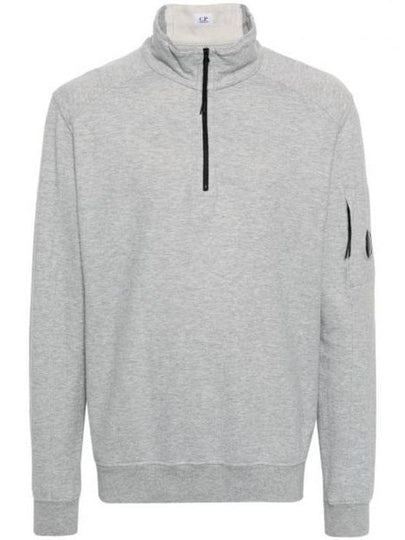 Light Fleece Half Zip-Up Sweatshirt Grey - CP COMPANY - BALAAN 2