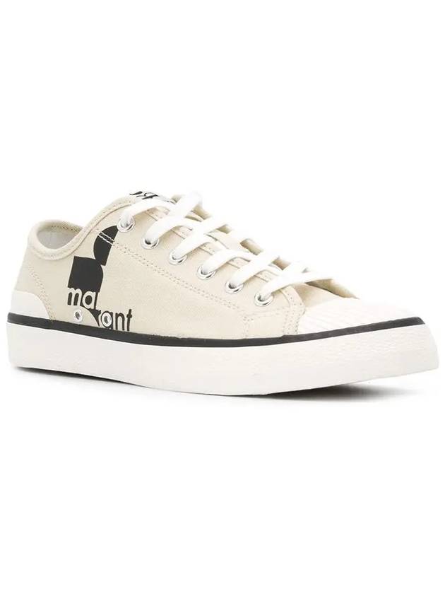 Binkoo Logo Low Top Sneakers Chalk - ISABEL MARANT - BALAAN 3