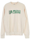 Athletic crewneck sweatshirt ATHLETIC CREWNECK CREAM GRASS - SPORTY & RICH - BALAAN 9