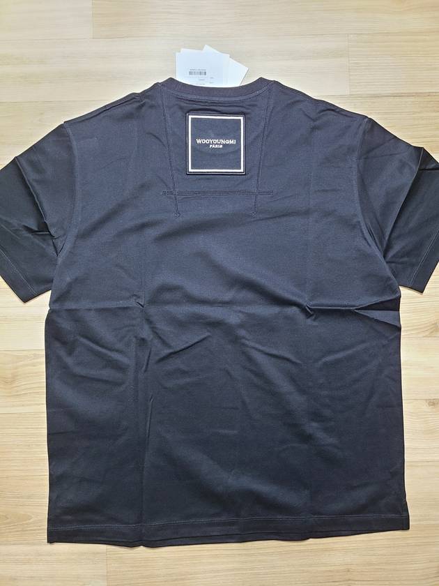 Cotton Square Label T-Shirt Black - WOOYOUNGMI - BALAAN 10