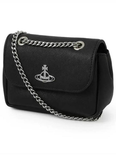 Biogreen Small Chain Shoulder Bag Black - VIVIENNE WESTWOOD - BALAAN 2