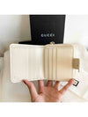 GG Zipper Medium Canvas Half Wallet White Beige - GUCCI - BALAAN 9