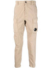 50 Fili Stretch Lens Wappen Cargo Straight Pants Beige - CP COMPANY - BALAAN 1