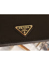 Vitello Move Triangle Logo Card Wallet Black - PRADA - BALAAN 4