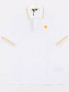 Medusa Head Embroidery Cotton Polo Shirt White - VERSACE - BALAAN 3