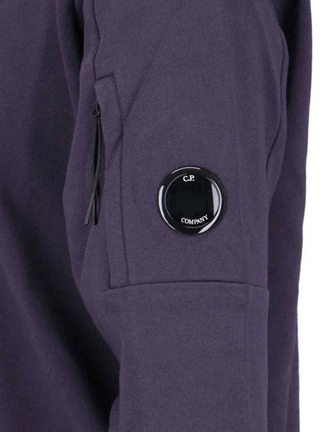 Diagonal Raised Fleece Lens Sweatshirt Purple - CP COMPANY - BALAAN 4