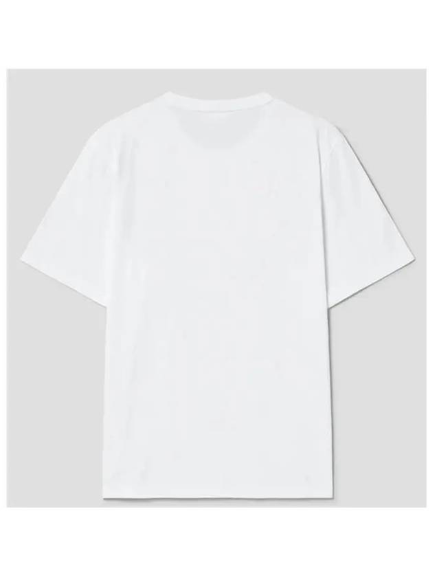 Chillax Fox Patch Regular Short Sleeve T-Shirt White - MAISON KITSUNE - BALAAN 3