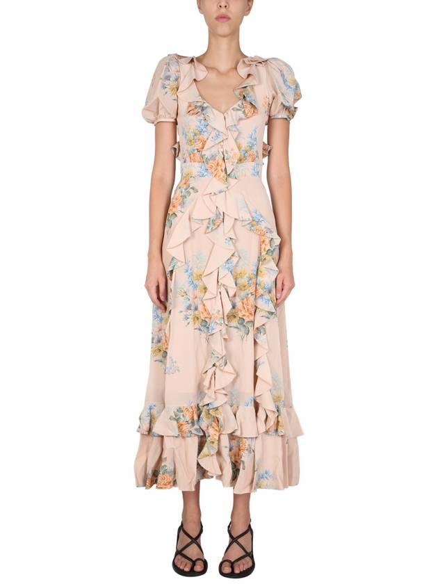 floral print Lucy silk dress 471008QID056870 B0040167962 - ALEXANDER MCQUEEN - BALAAN 2