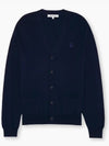 Bold Fox Head Patch Regular Cardigan Navy - MAISON KITSUNE - BALAAN 5