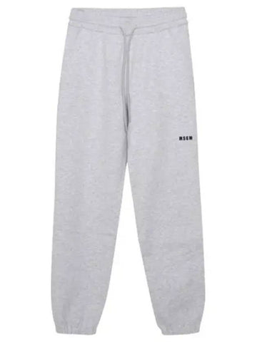 Micro logo cotton sweatpants - MSGM - BALAAN 1