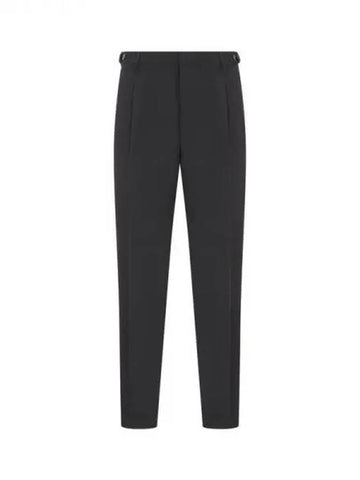 Men s Button Waist One Tuck Pants Black 271294 - EMPORIO ARMANI - BALAAN 1