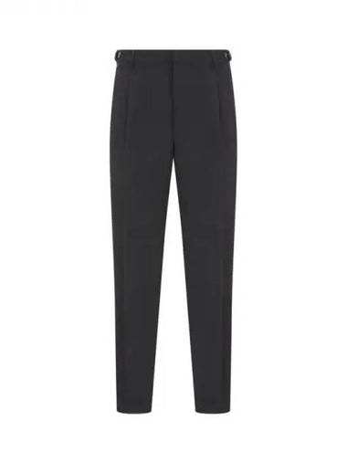 Men s Button Waist One Tuck Pants Black 271294 - EMPORIO ARMANI - BALAAN 1