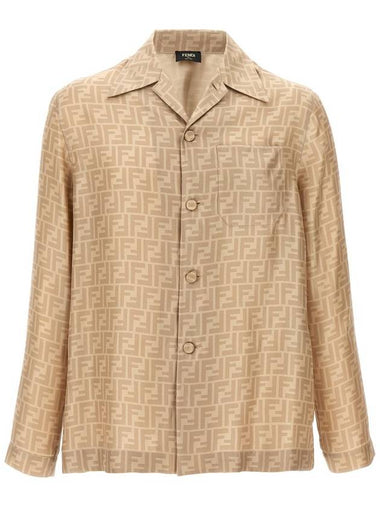 Fendi Ff Silk Shirt - FENDI - BALAAN 1