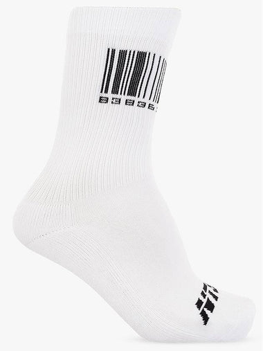 Barcode Print Socks VL14SO100W - VETEMENTS - BALAAN 1