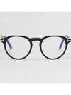 Blue light blocking glasses frame TF5833B 001 round horn rim men women eye protection - TOM FORD - BALAAN 3