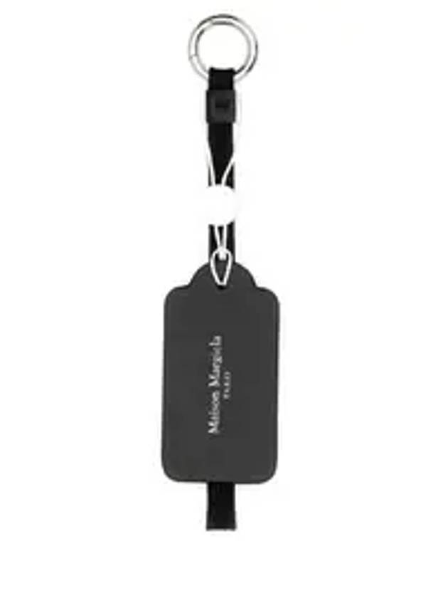 Stitch Logo Leather Keyholder Black - MAISON MARGIELA - BALAAN 1