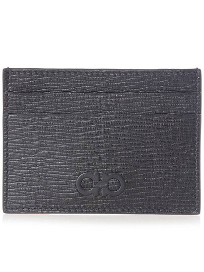 Gancini Card Wallet Black - SALVATORE FERRAGAMO - BALAAN 2