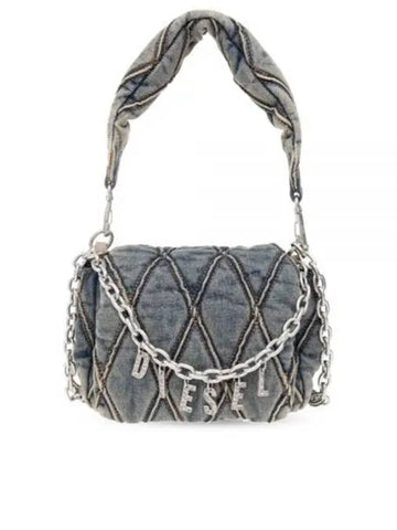 Charm D Denim Shoulder Bag X09597 P5570 HA001 - DIESEL - BALAAN 1