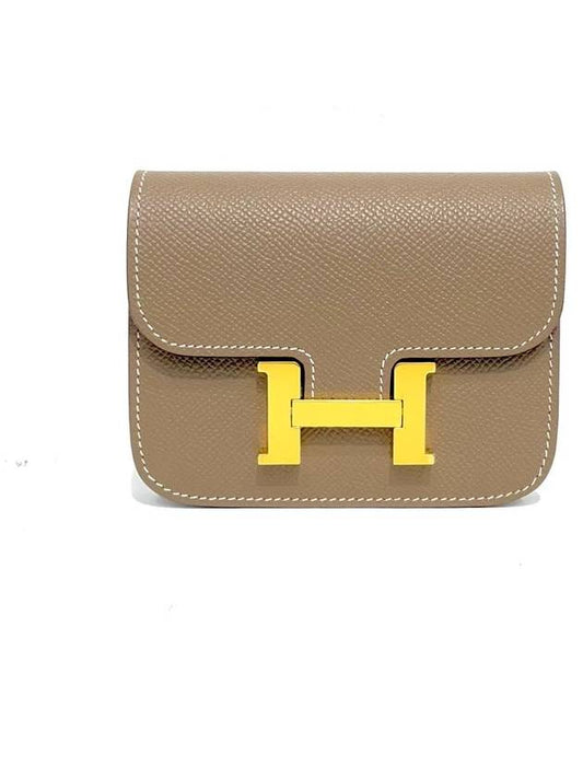 Women's Constance Slim Card Wallet Brown - HERMES - BALAAN 2