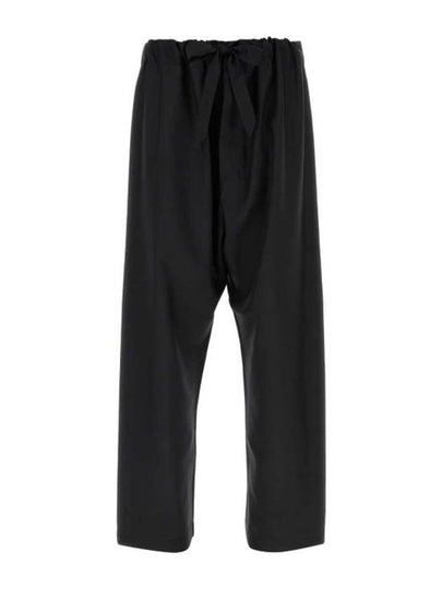 Silk Poplin Straight Pants Black - MAISON MARGIELA - BALAAN 2