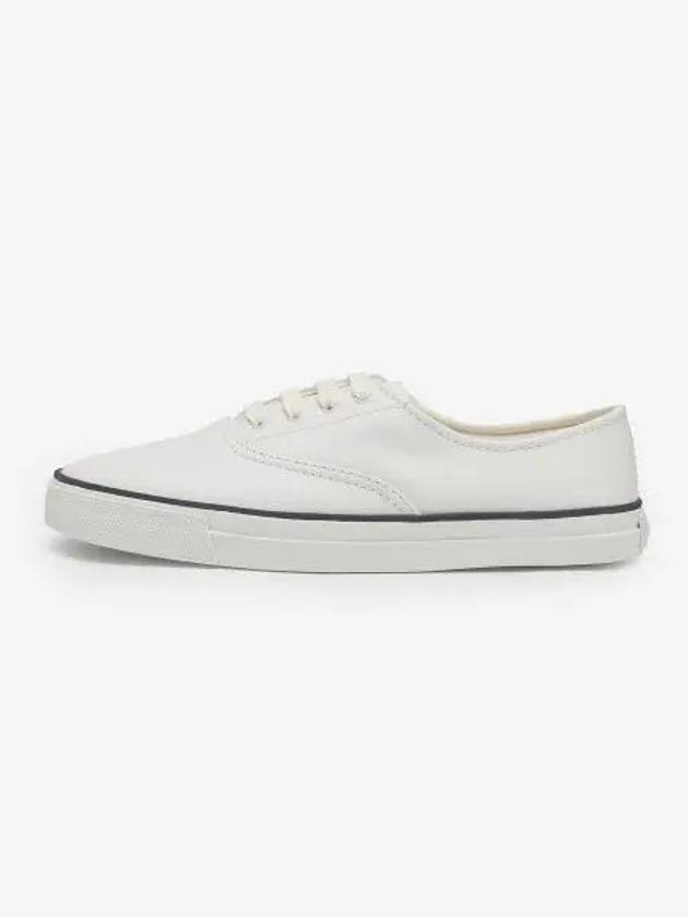 Tandem Leather Low Top Sneakers White - SAINT LAURENT - BALAAN 2