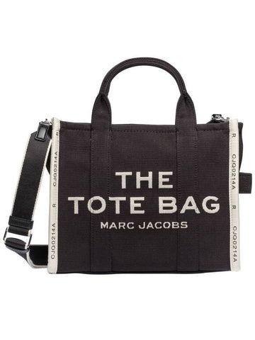 Jacquard Traveler Small Tote Bag Black - MARC JACOBS - BALAAN 1