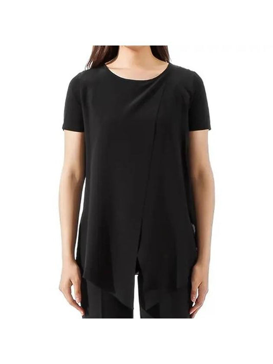 Women's Orma Cross Front Blouse Black - MAX MARA - BALAAN 1