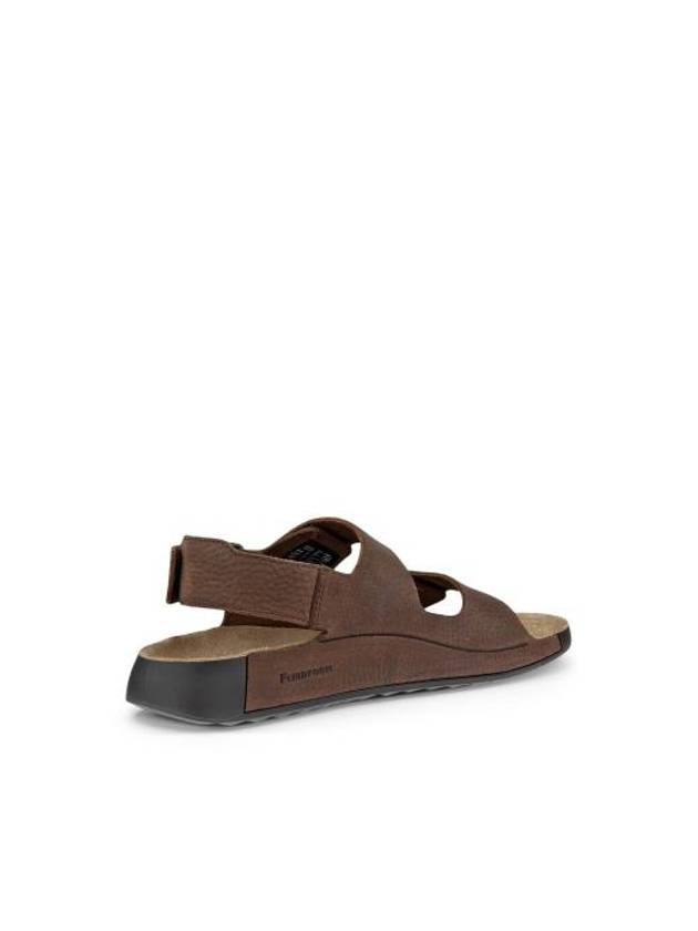 Cozmo Leather Sandals Brown - ECCO - BALAAN 4