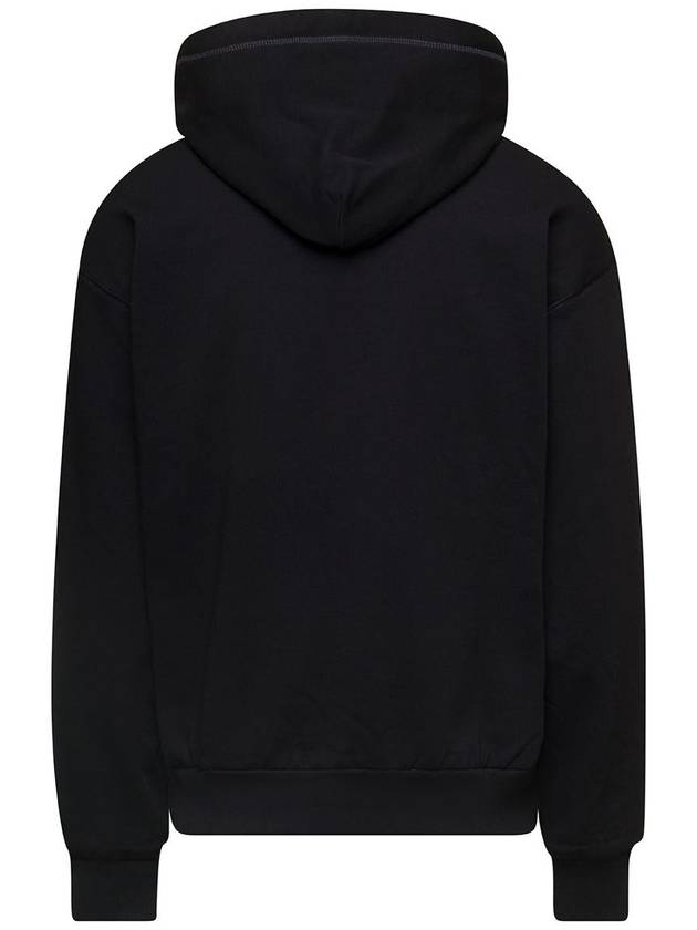 Logo Patch Cotton Classic Hood Black - DOLCE&GABBANA - BALAAN 3