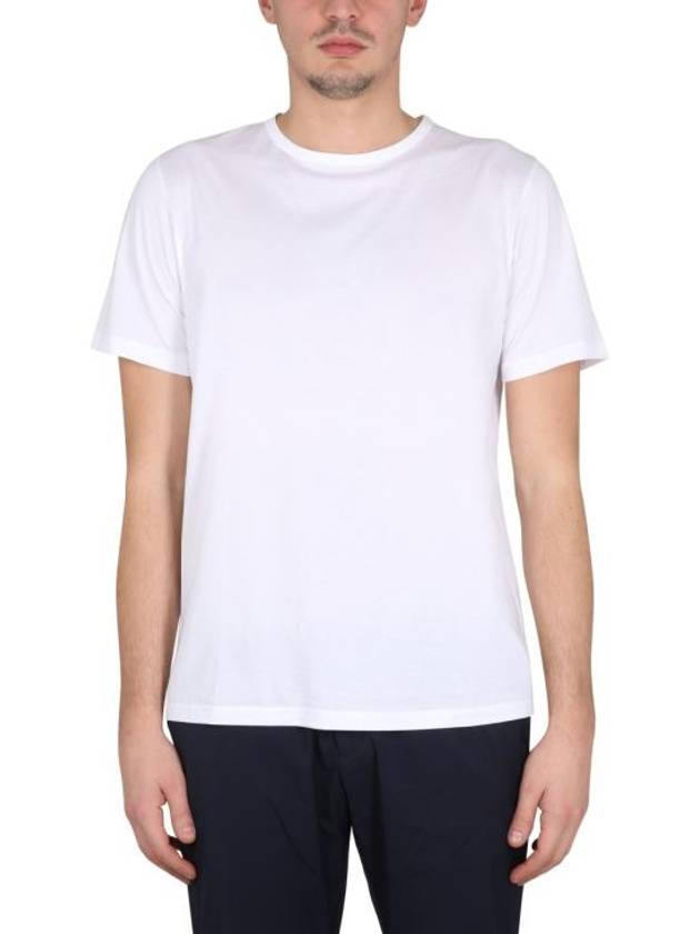 Precise Luxe Cotton Jersey Short Sleeve T-Shirt White - THEORY - BALAAN 3