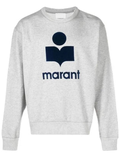 Mikoy Logo Cotton Sweatshirt Grey - ISABEL MARANT - BALAAN 2