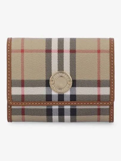 Check Half Wallet Beige - BURBERRY - BALAAN 2