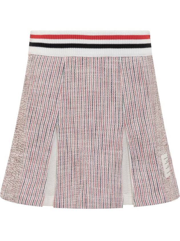 Tweed Seersucker Pleated Skirt FJK117AJ0144 - THOM BROWNE - BALAAN 2