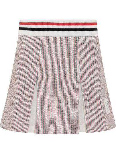 Tweed Seersucker Pleated Skirt FJK117AJ0144 - THOM BROWNE - BALAAN 2