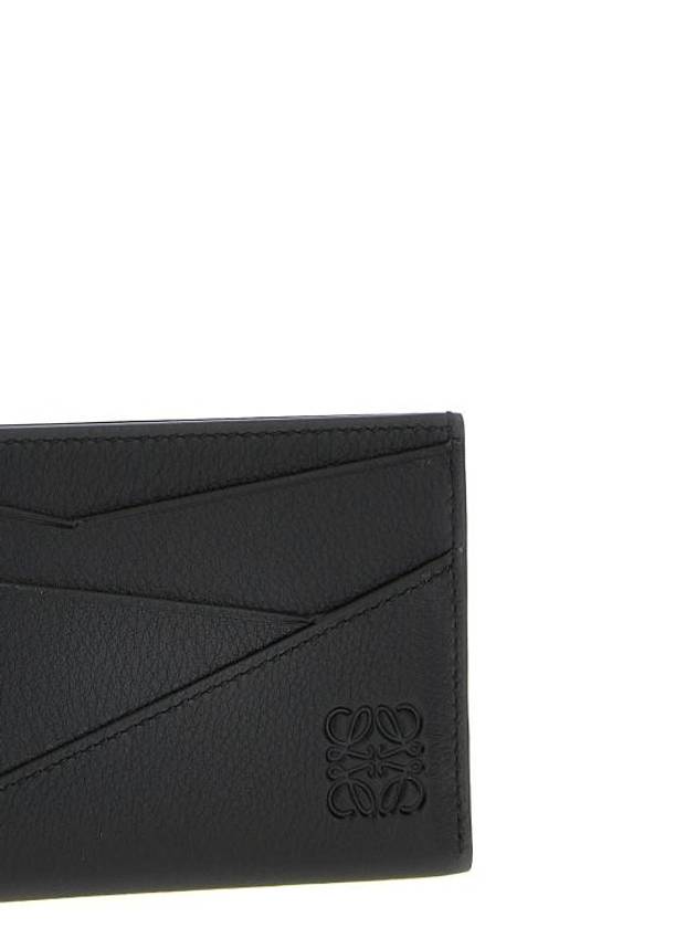 Puzzle Edge Plain Classic Calfskin Card Wallet Black - LOEWE - BALAAN 4