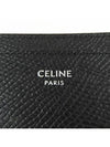 Logo Grain Card Wallet Black - CELINE - BALAAN 4