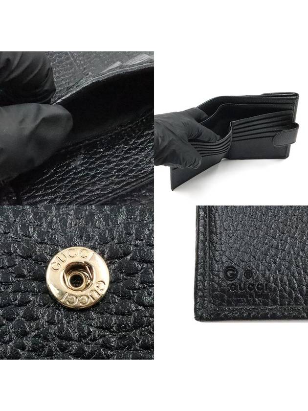 Women s Gucci 615525 Black Leather Interlocking GG Flap Half Wallet gt Gangbuk used luxury goods - GUCCI - BALAAN 8