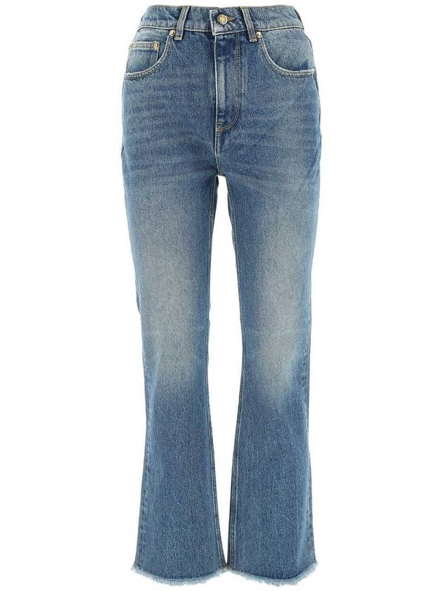 Crop Flared Jeans Blue - GOLDEN GOOSE - BALAAN 2