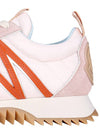 Women's Pacey Nylon Suede Leather Low Top Sneakers Pink - MONCLER - BALAAN 7