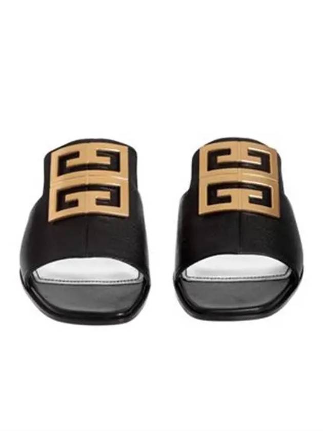 Women's Grain Leather Mule Black - GIVENCHY - BALAAN 6