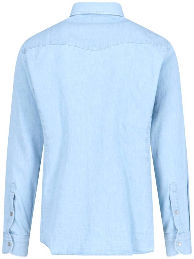 Tom Ford Shirts Blue - TOM FORD - BALAAN 2