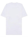 Logo Patch Short Sleeves T-Shirt White - STONE ISLAND - BALAAN 3