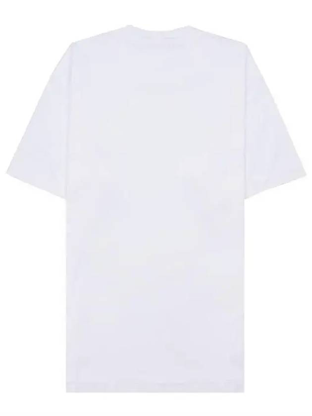 Logo Patch Short Sleeves T-Shirt White - STONE ISLAND - BALAAN 3