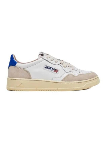 Medalist Leather Suede Blue Tab Low Top Sneakers White - AUTRY - BALAAN 2