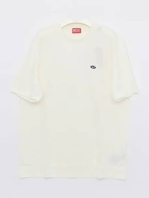 T Just Doval PJ Oval D Patch Short Sleeve T Shirt White - DIESEL - BALAAN 2