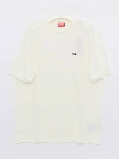 T Just Doval PJ Oval D Patch Short Sleeve T Shirt White - DIESEL - BALAAN 2