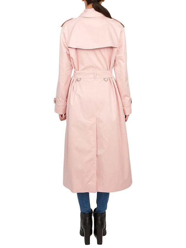 Cotton Gabardine Trench Coat Pink - BURBERRY - BALAAN 9