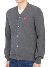 Red Heart Cardigan Dark Grey P1 AZ N008 3 - COMME DES GARCONS - BALAAN 3