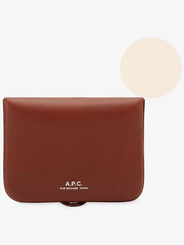 Josh Leather Coin Wallet Hazelnut - A.P.C. - BALAAN 3